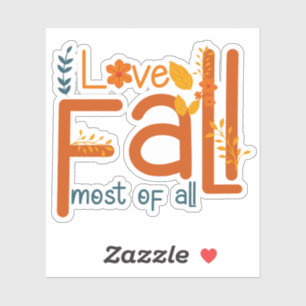 Ik hou het meest van herfst – herfst esthetisch on sticker