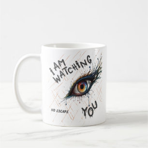 Ik Hou Je In De Gaten Enger Oog Geen Ontsnappen Koffiemok
