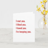 Ik Hou Je Statementkaart Kaart (Gele Bloem)