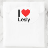 ik hou maar van me ovale sticker (Tas)