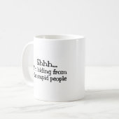 Ik hou me aan de stoute mensen. koffiemok (Voorkant links)