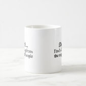 Ik hou me aan de stoute mensen. koffiemok (Center)