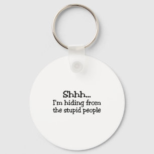 Ik hou me aan de stoute mensen. sleutelhanger