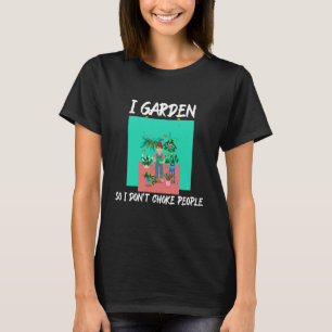 Ik hou me aan mensen zodat ik geen mensen koos t-shirt