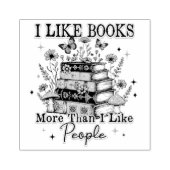 Ik hou meer van boeken dan van… 	rubberstempel (Afrduk)
