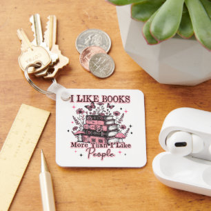 Ik hou meer van boeken dan van… sleutelhanger