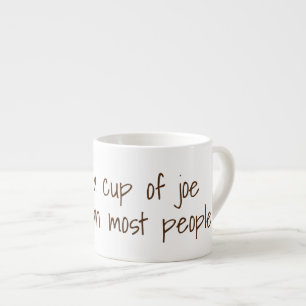 Ik hou meer van een kopje...   Funny Coffee Slogan Espresso Kop
