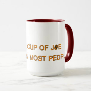 Ik hou meer van een kopje...   Funny Coffee Slogan Mok