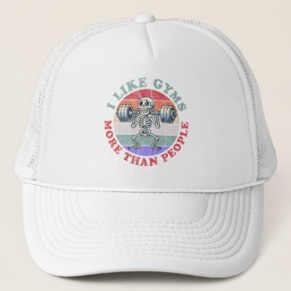 Ik hou meer van gyms dan van mensen trucker pet