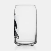 Ik hou meer van honden dan van grappige mensen blikvorm glas (Links)