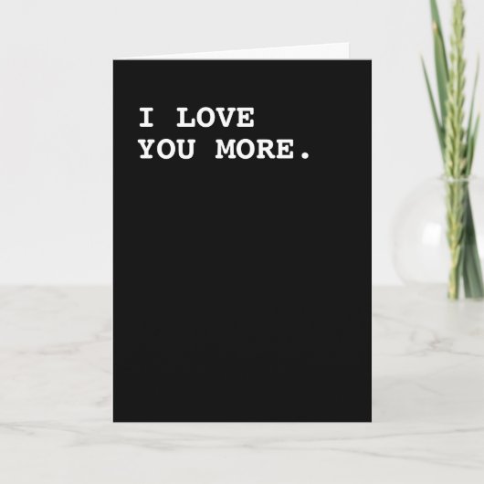 Ik hou meer van je als ik win kaart (Voorkant)