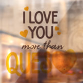 Ik hou meer van je dan van de vragenlijst raamsticker (Vel 2)