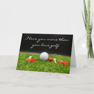 Ik hou meer van je dan van je golfkaart kaart