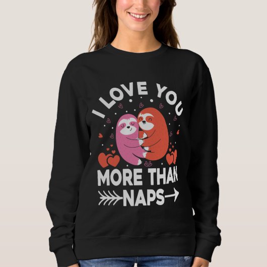 Ik hou meer van je dan van nippels trui (Voorkant)