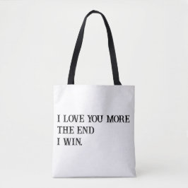 Ik hou meer van je draagtas