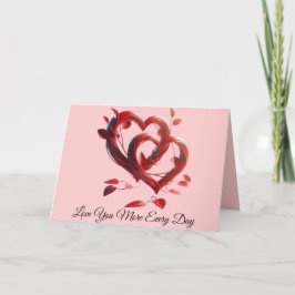 Ik hou meer van je elke dag feestdagen kaart