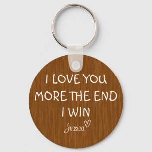 Ik hou meer van je, het einde, ik win, Keyring, Sl Sleutelhanger
