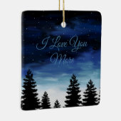 Ik hou meer van je keramisch ornament (Rechts)