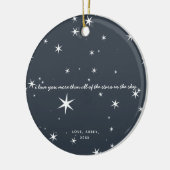 Ik hou meer van je kerstboom Ornament (Links)