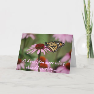 Ik hou meer van je vandaag feestdagen kaart