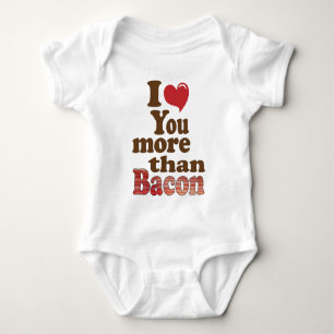 Ik hou meer van jou dan van bacon romper