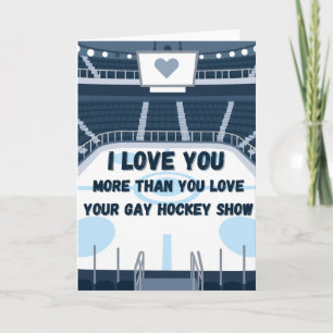 Ik hou meer van jou dan van Gay Hockey Show Kaart