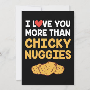 Ik hou meer van jou dan van kipnuggets met Valenti Feestdagenkaart