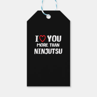 Ik hou meer van jou dan van Ninjutsu, grappig vrou Cadeaulabel