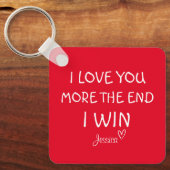 Ik hou meer van jou, het einde, ik win, sleutelhan sleutelhanger (Voorkant)