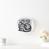 Ik hou meer van katten dan van mensen." ronde klok (Huis)