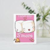 Ik hou meer van Kawaii Marshmallow Briefkaart (Staand voorkant)