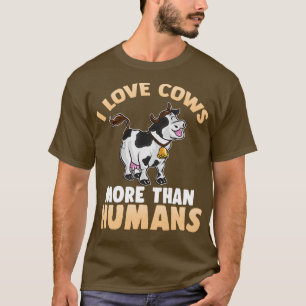 Ik hou meer van Koeien dan van mensen T-shirt