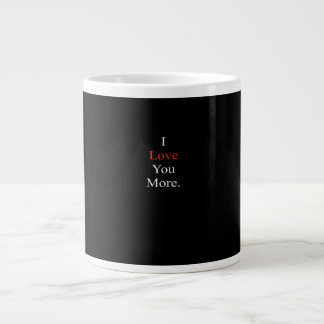 Ik Hou Meer van Minimaal Design Extra Grote Beker