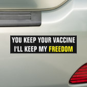 Ik hou mijn Bumpersticker vrij (Op auto)