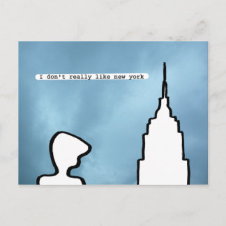 ik hou niet echt van new york briefkaart