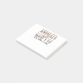 Ik hou niet van dieren, maar ik doe het wel. post-it® notes (Schuin)