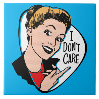 Ik hou niet van keramische tapijten tegeltje