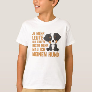 Ik hou niet van mensen, alleen van mijn hond t-shirt