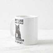 ‘Ik hou niet van mensen’ Koffie mok (Voorkant links)