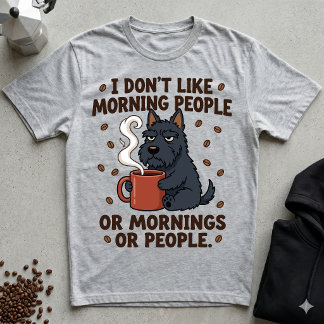 Ik Hou Niet Van Ochtenden Of Chagrijnige Scotties T-shirt