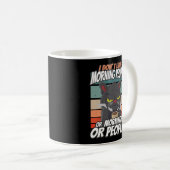 Ik hou niet van ochtendmensen of ochtenden of mens koffiemok (Voorkant rechts)