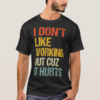 Ik hou niet van sporten omdat het t-shirt