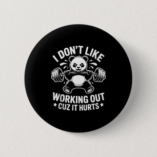 Ik Hou Niet Van Trainen Omdat Het Grappig Pijn Doe Ronde Button 5,7 Cm