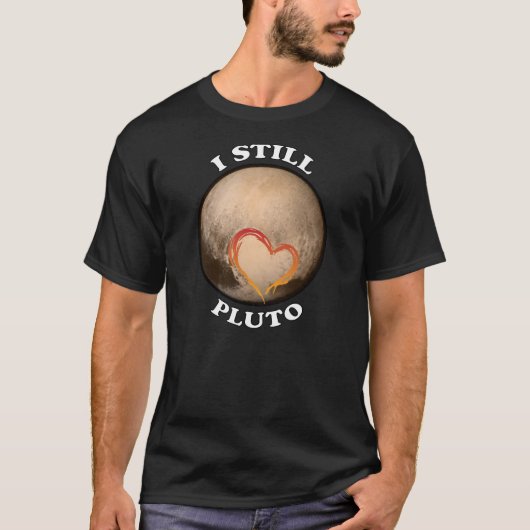 "Ik hou nog steeds van Pluto" T-shirt (Voorkant)