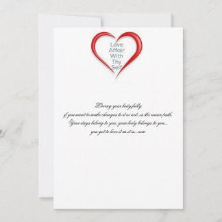 Ik hou nu van je lichaam bedankkaart