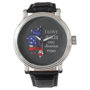 Ik hou ook van Jezus en Amerika Horloge