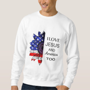 Ik hou ook van Jezus en Amerika Trui