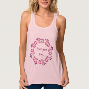 Ik hou ook van jou. Tanktop vintage van Floral