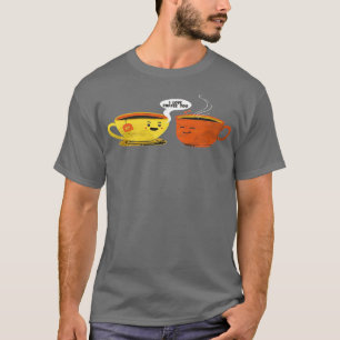 ik hou ook van koffie t-shirt