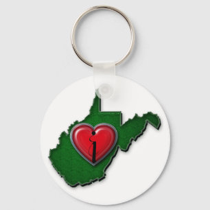 Ik hou ook van West Virginia Sleutelhanger